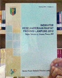 Indikator Kesejahteraan Rakyat Provinsi Lampung 2012